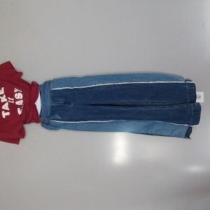 TOPFEELING Ladies Color block Bell Bottoms